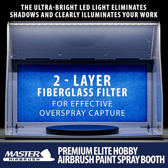 Master Airbrush Portable Airbrush Spray Booth Kit - Image 2