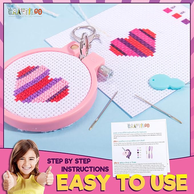 CRAFTILOO Cross Stitch Kit for Kids - Image 8