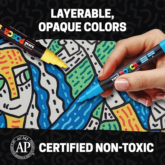 POSCA Canvas Paint by Number Kit, Lilac Dream - Image 7