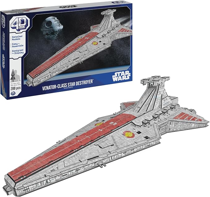 4D Build Star Wars Deluxe Venator-Class Star Destroyer 3D Model Kit, Star Wars by 4DBuild