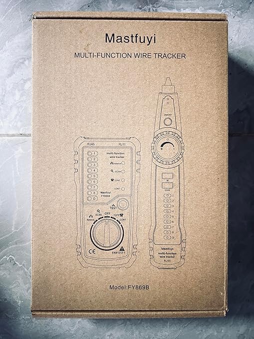 Network Cable Tester, Digital Signal Line Finder with Probe Tone, Ethernet LAN Network Cat5 Cat6 Cable Maintenance Collation, RJ11 RJ45 Cable Tracer, Telephone Line Test