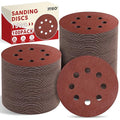 JTIEO 5 Inch Sanding Discs – 100 PCS 150 Grit Sandpaper Assortment, Hook & Loop Orbital Sander Pads, Round Sanding Pads for Random Orbital Sanders
