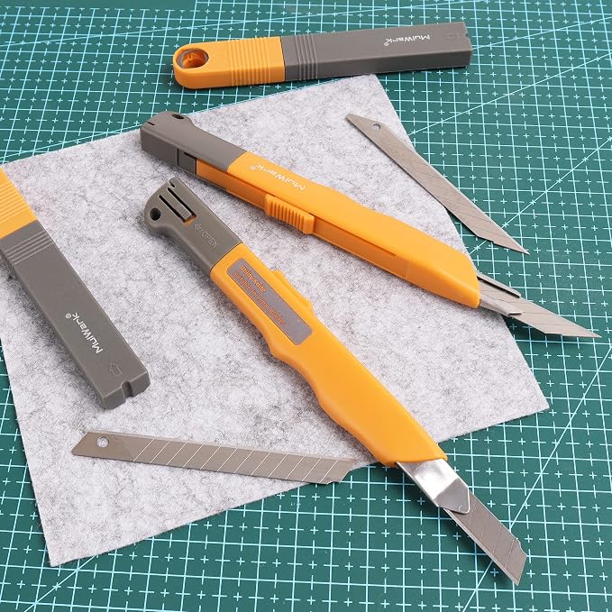 Mulwark 16PC Box Cutter Retractable Utility Knife Set - Image 7