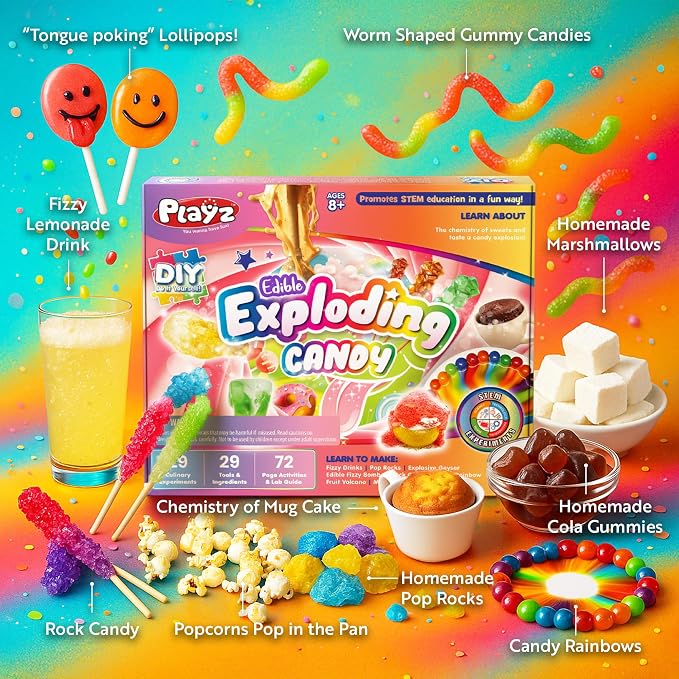 Playz Edible Exploding Candy Making Science Kit - Image 5