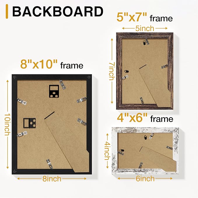 Vittanly 15 Pack Picture Frames Collage Wall Decor - Image 9