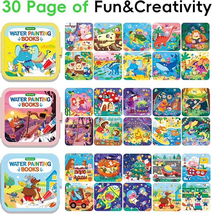 Timetome Reusable Water Painting Books - Image 3