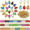 Inbagi 160 Pcs Crystal Birthstone Charms Beads Pendants and Lobster Claw Clasp by Inbagi