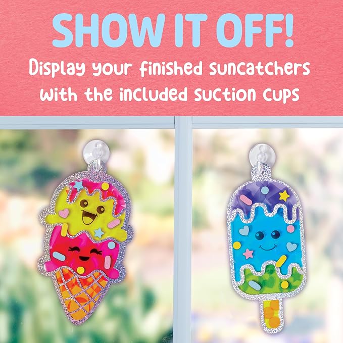 Creativity for Kids Sticker Sun Catchers Mini Craft Kit: Create 2 Suncatchers - Image 5