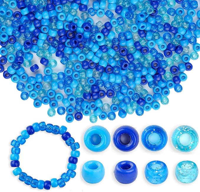 NikkiGuo 1000pcs Pony Beads, Kandi Beads by NikkiGuojewelry