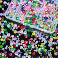 800Pcs Colors Random 4/6/8/10mm Crystal Glass Beads by Laopottbeads