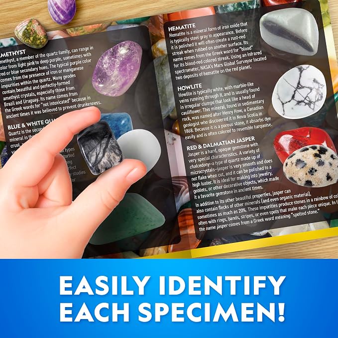 National Geographic Gigantic Gemstone Dig Kit – Excavate 50 Real Gems from a - Image 4