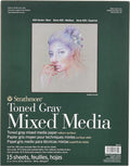 Strathmore Toned Mixed Media Paper Toned Grey 11"X14"-15 Sheets -62462311 by StrathmorePaper