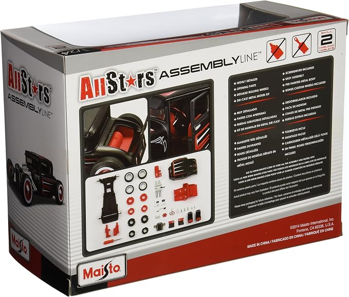 Maisto 1:24 Scale All Star Assembly Line 1929 Ford Model A Diecast Model Kit - Image 2