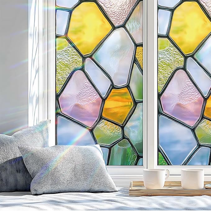 Stained Glass Window Privacy Film Static Cling - Image 4