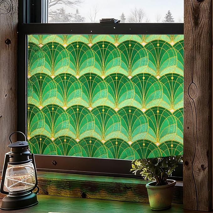 3D Stained Glass Window Film, Decorative Window Privacy Film by ADDHERES