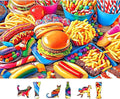 MINIWAN 500 Piece Puzzle for Adults, Hamburger Jigsaw Puzzles, 23x15 in | by MINIWAN