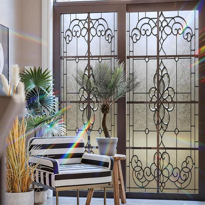 Stained Glass Window Privacy Film Static Cling - Image 3