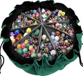 SIQUK Large Dice Bag with Pockets Big Capacity Dice Bag Drawstring Dice Pouch by SIQUK