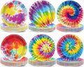 Naozinebi 72PCS Tie Dye Birthday Plates Tie Dye Party Decorations Colorful by Naozinebi