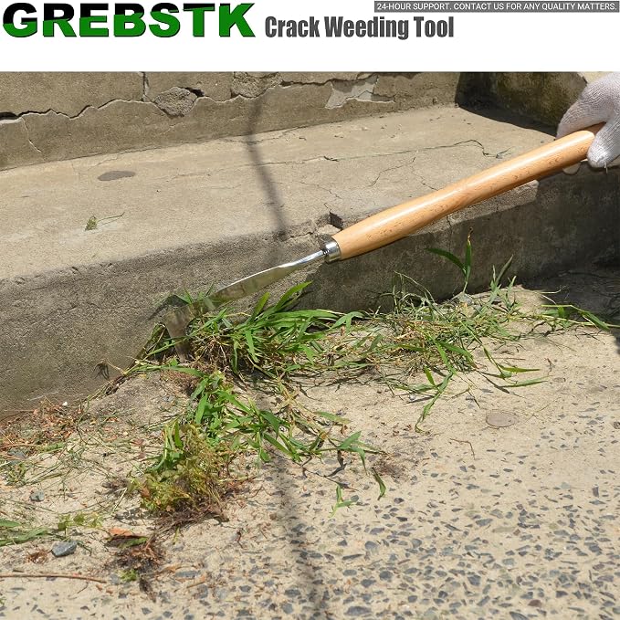 GREBSTK Crack Weeder Crevice Weeding Stainless Steel Sharp Tool, 22 in | - Image 7