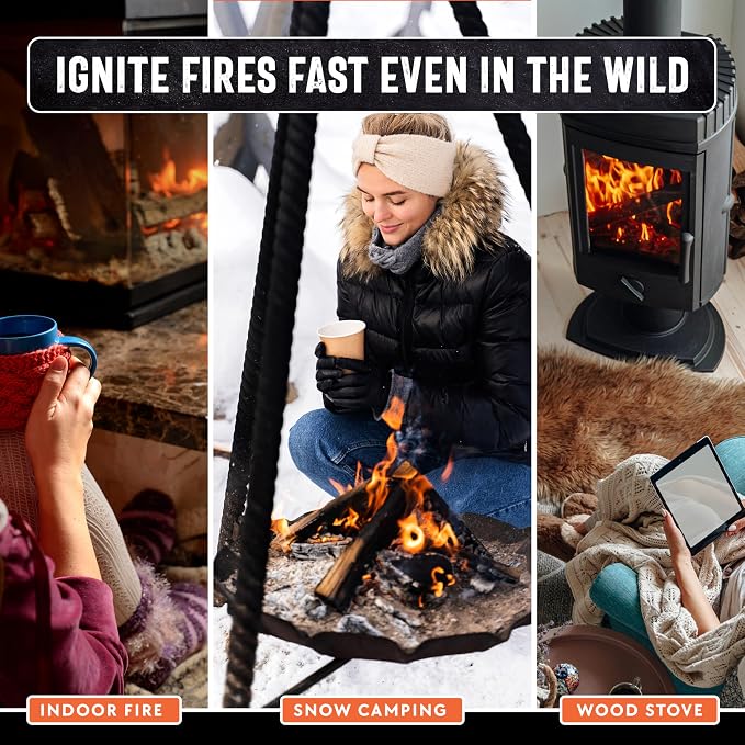 40lb Fatwood Fire Starter Sticks | 100% Natural Fire Starters - Image 8