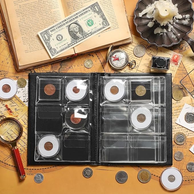 36 Pockets Blue Coin Capsule Holder Album - Image 5