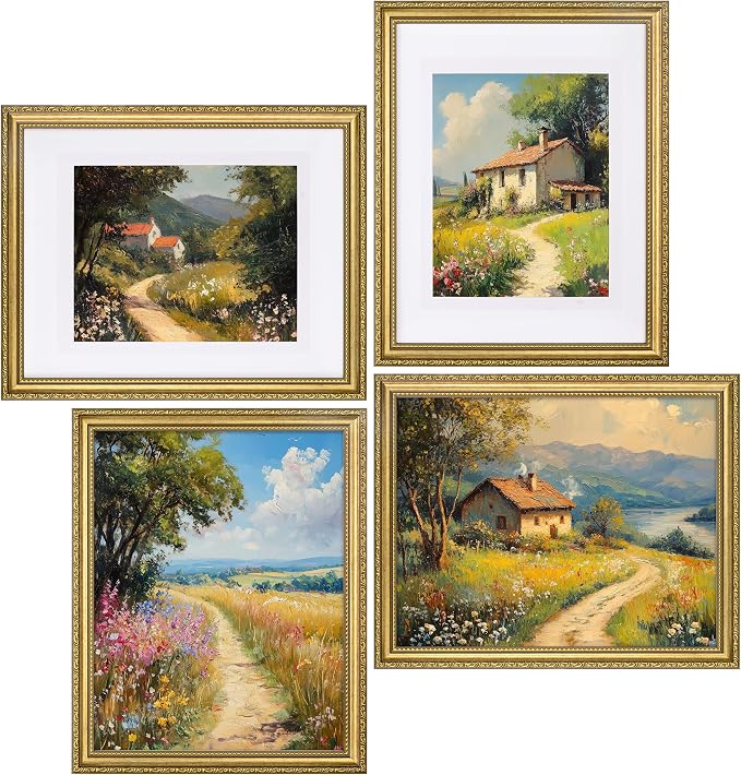 eletecpro 11x14 Vintage Picture Frame, Glass Cover, Horizontal or Vertical - Image 7