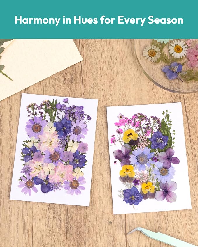 Dried Flowers, Resiners 58Pcs Pressed Flowers - Image 5