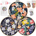 Santune 3 Pack Embroidery Kit for Beginners, Needlepoint Cross Stitch Kits for by Santune