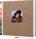 potricher Large Photo Album Self Adhesive 3x5 4x6 5x7 8x10 Pictures Linen Cover by potricher