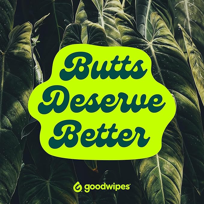 goodwipes Flushable Butt Wipes - Vitamin E & Aloe - Sewer & Septic Safe - Extra Large Adult Wet Wipes For Women & Men - Bathroom Essentials - Shea-Coco, 318 Count (6 Packs + 1 Travel)