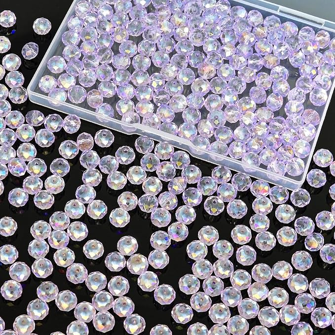 220Pcs 10mm Crystal Glass Beads by Laopottbeads