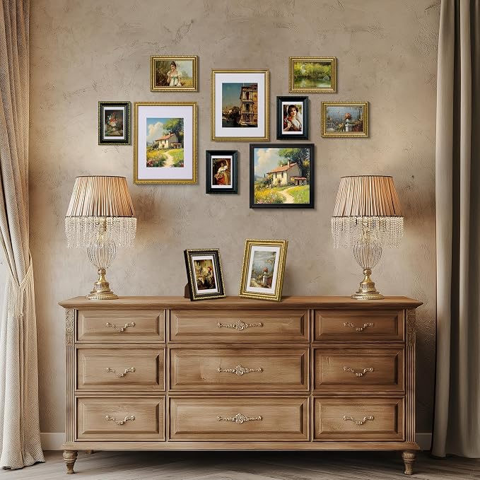 eletecpro 12x16 Vintage Picture Frame, Glass Cover, Horizontal or Vertical - Image 7
