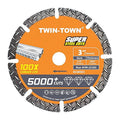 TWIN-TOWN 3" Diamond Cutting Wheel with 3/8" Arbor, Metal Cut Off Wheel, Carbide Cutting Wheel for Angle Grinder, 5000+ Cuts on Rebar, Steel, Iron, and INOX