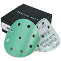 5-Inch 9-Hole 1500 Grit Sanding Discs - Heavy-Duty Hook & Loop Film Discs - Sandpaper for Random Orbital Sanders - 50 Pack Box