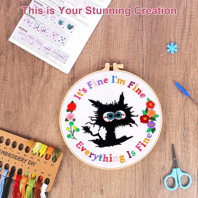 Haootadiy Beginner Embroidery Kit - Image 5
