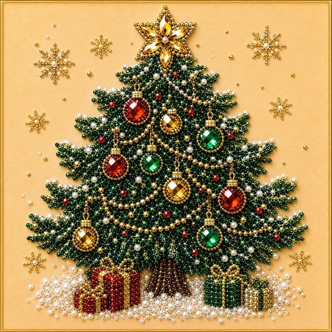 POETRYDRAW Christmas Decor Snowman Pearl Art Kit - Image 7
