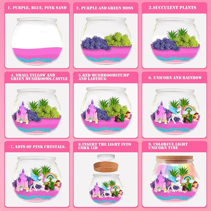 Unicorn Terrarium Craft Kits, DIY Craft - Image 3