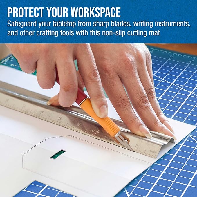 U.S. Art Supply 9" x 12" Self-Healing Cutting Mat 5-Ply - Image 6