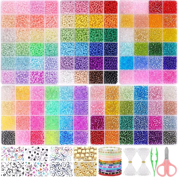 Funtopia 13000pcs 4mm Seed Beads by Funtopia