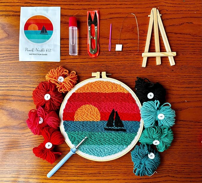 CELCRAFTIQUE Punch Needle Kits for Adults Beginner, Tool - Image 2