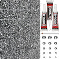 33000Pcs Grey Rhinestones for Bedazzling, 6mm Flatback Gems Bedazzler Kit by Worthofbest