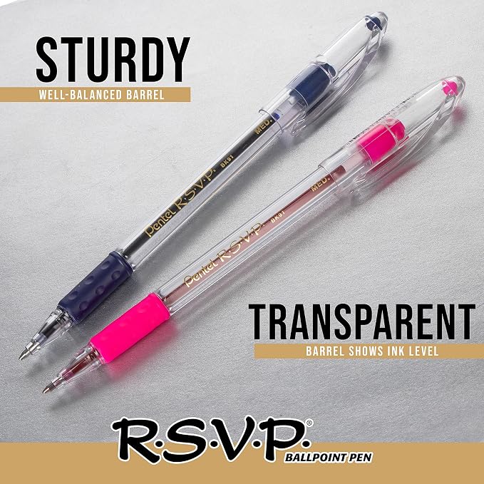 Pentel RSVP Ballpoint Pen, Fine Line - Image 6