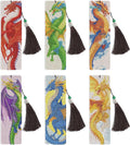 6 Pcs Dragon Diamond Art Bookmarks by CRASHOT