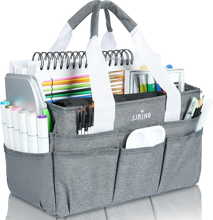 JJRING Craft Organizer Tote Bag, Art Storage Caddy by JJRING