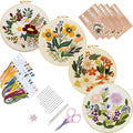 Bonroy 4 Sets Embroidery Set for Beginners Art Crafts Easy Sewing Includes by Bonroy
