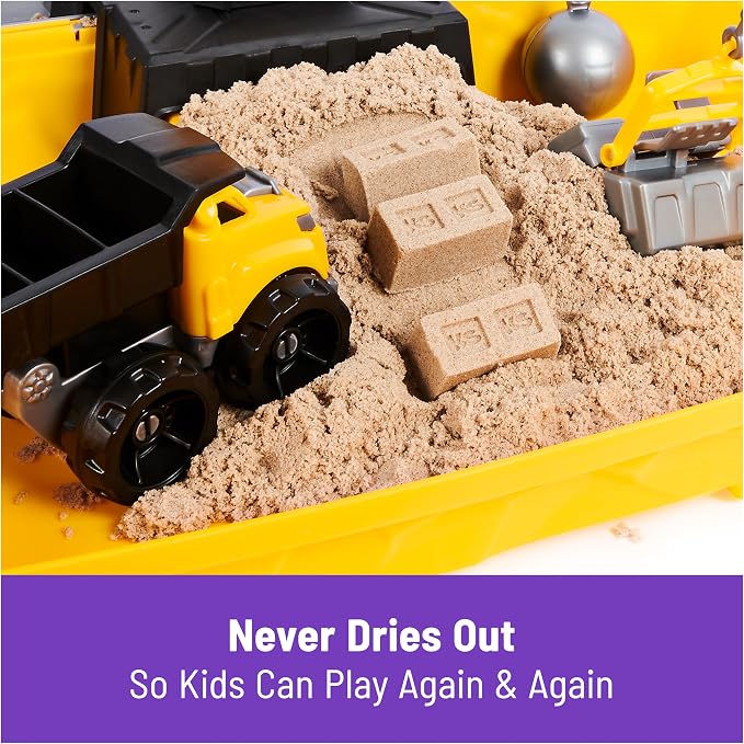 Kinetic Sand Construction Site, Moldable Play Sand Sensory Toys, Ages 3+ - Image 7