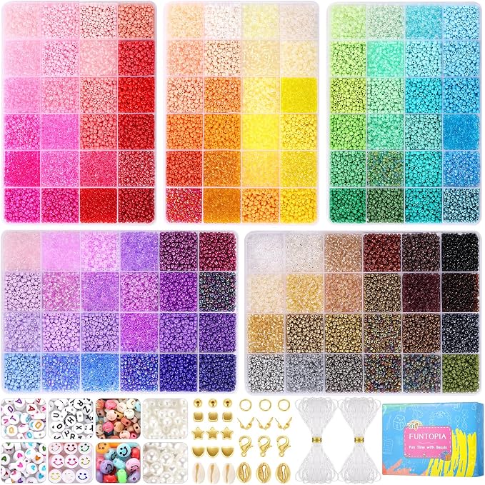Funtopia 3mm 37000pcs+ Seed Beads - Image 7