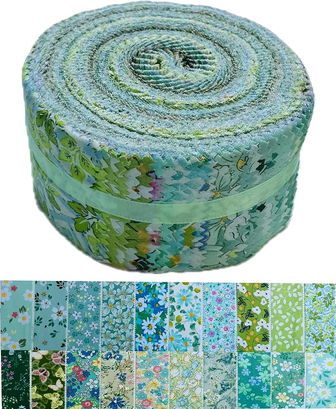 40 Strip Jelly Roll Fabric Strips - Image 3