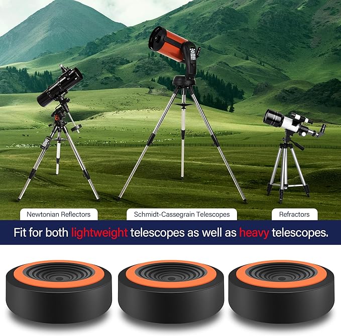 Astromania Anti Vibration Pads for Telescope Mount & Camera Tripod, Vibration - Image 5